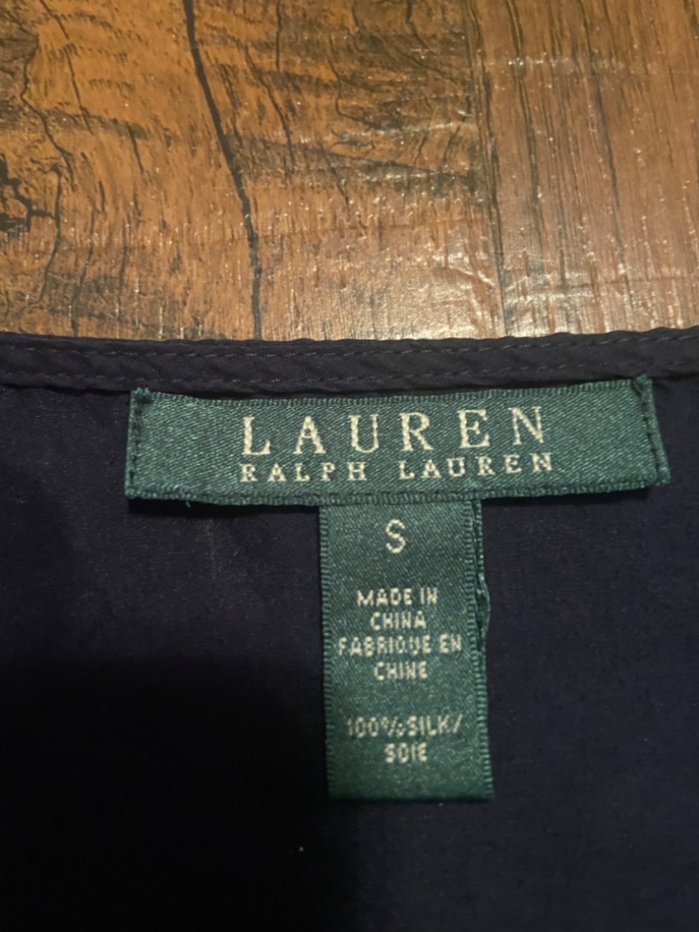 Ralph Lauren Navy Blue Sz S blouse Excellent condition Casual Office Party - Picture 6 of 7
